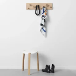 A2 Clothes Racks, Coat Stands & Hangers*Fellow hanger, White-oiled oak Brown