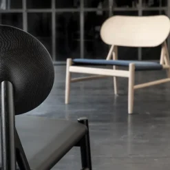 Brdr. Krüger Chairs|Armchairs & Footstools*Ferdinand lounge chair, Leather cognac, wax oiled oak stand Brown