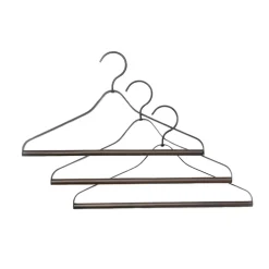 Ferm Living Clothes Hooks & Hangers|Clothes Racks, Coat Stands & Hangers*hanger 3- pack, Black