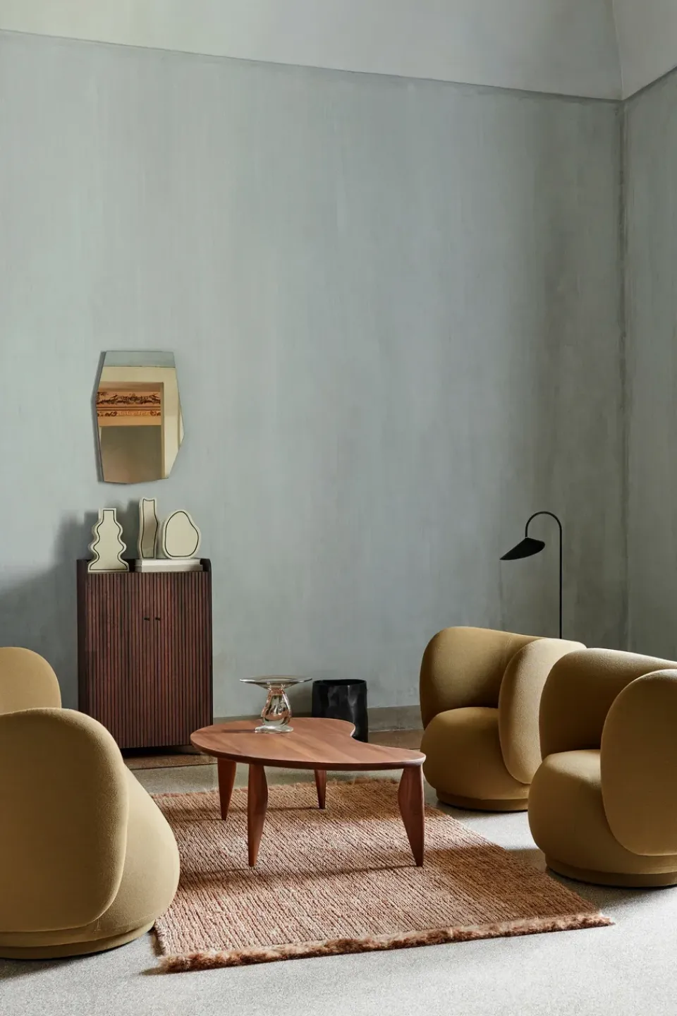 Ferm Living Coffee Tables*Feve coffee table, Walnut Brown