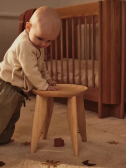 Ferm Living Children's Chairs|Children's Chairs*Feve kids stool, Untreated Ash Beige