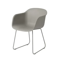 Muuto Chairs*Fiber armchair sled base, , sled base Grey