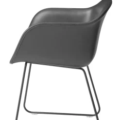 Muuto Chairs*Fiber armchair sled base, Natural , sled base White