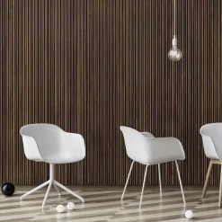 Muuto Chairs*Fiber Chair with arm rest, Natural (plastic) White