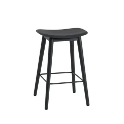 Muuto Bar Stools*Fiber counter stool 65 cm, , legs Black