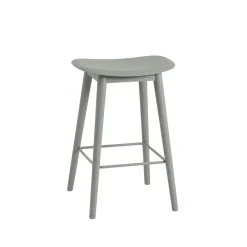 Muuto Bar Stools*Fiber counter stool 65 cm, Dusty , leg Green