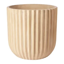 Broste Copenhagen Garden Details & Accessories*Fiber flower pot Ø50 cm, Antique Beige
