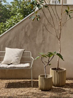 Broste Copenhagen Garden Details & Accessories*Fiber flower pot 2-pack, Antique Beige