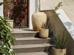 Broste Copenhagen Garden Details & Accessories*Fiber flower pot 2-pack, Antique Beige