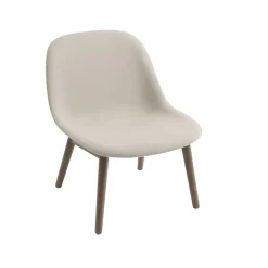 Muuto Armchairs & Footstools*Fiber lounge chair wood base, Fabric hero 211 , brown stained oak legs Beige
