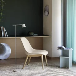 Muuto Armchairs & Footstools|Chairs*Fiber lounge chair wood base, Ochre, oak legs Brown