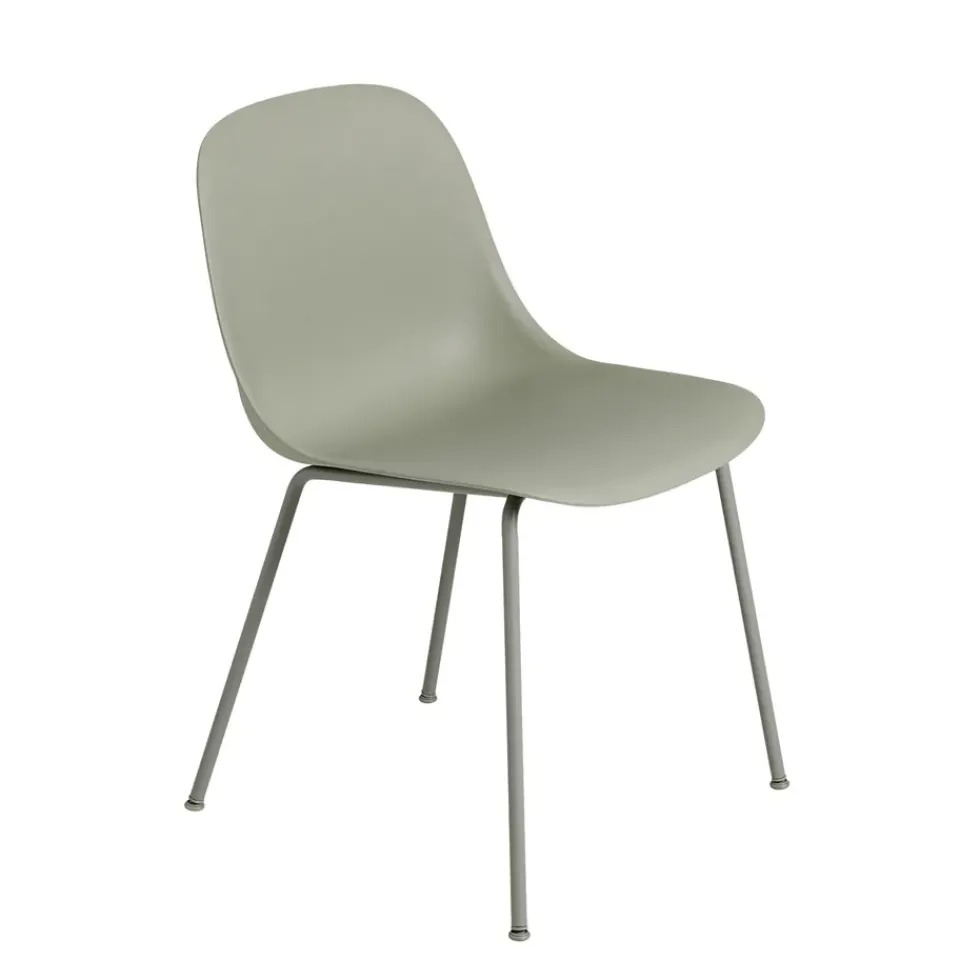 Muuto Chairs*Fiber Side Chair, Dusty (plastic) Green