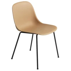 Muuto Chairs*Fiber Side Chair, Ochre-Anthracite (plastic) Yellow