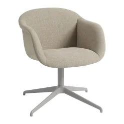 Muuto Armchairs & Footstools|Office Chairs*Fiber Soft Armchair swivel base, Ecriture 240/ Grey