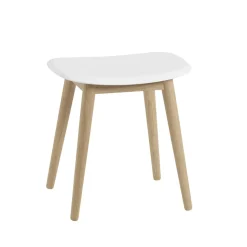 Muuto Stools*Fiber stool, Natural , oak legs White