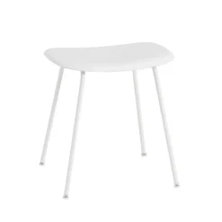 Muuto Stools*Fiber stool, , steel stand White