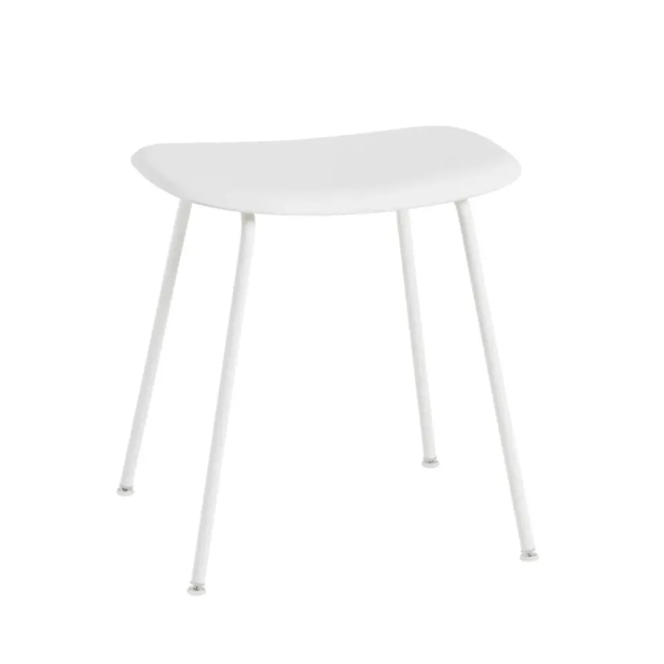 Muuto Stools*Fiber stool, , steel stand White