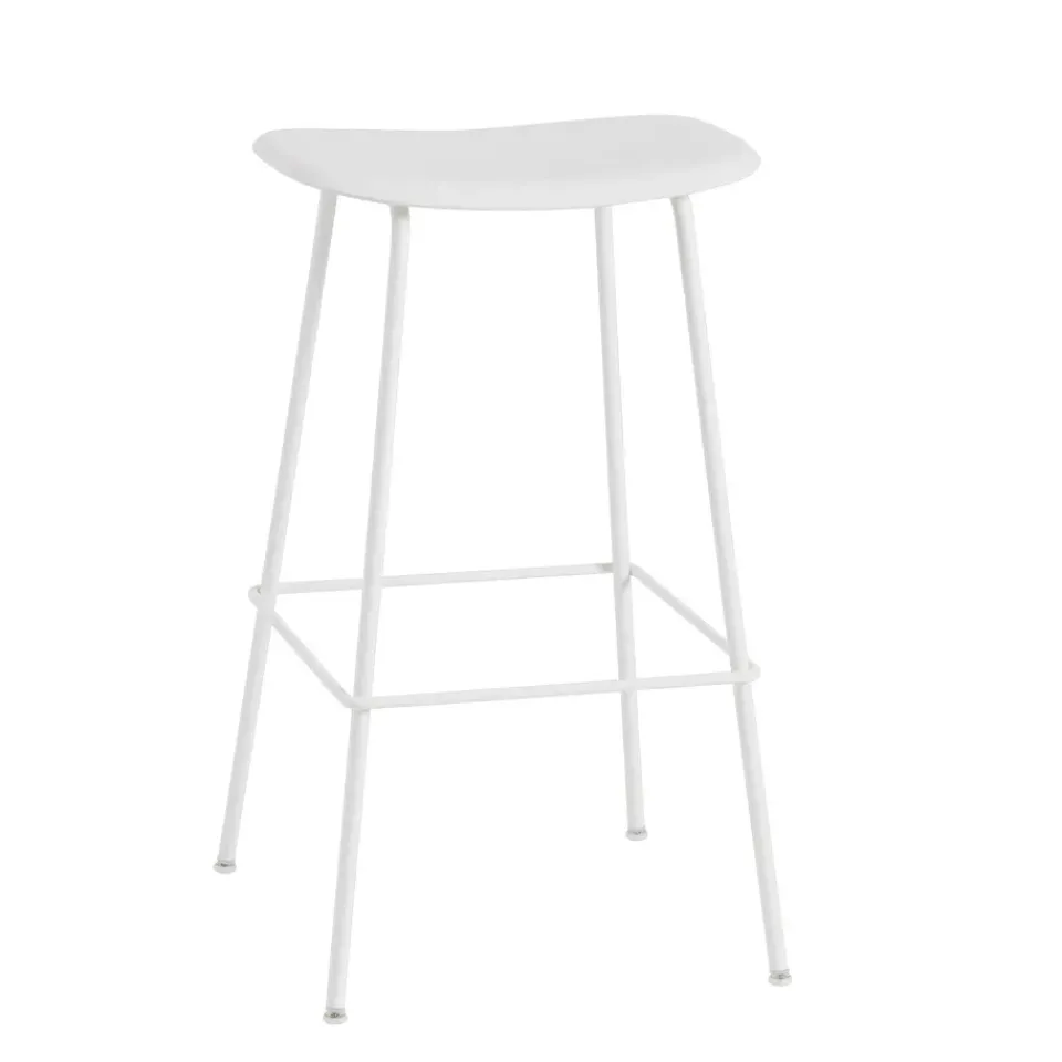 Muuto Bar Stools*Fiber Tube Bar Chair 75 Cm, White