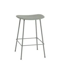 Muuto Bar Stools*Fiber Tube bar chair 65 cm, dusty Green