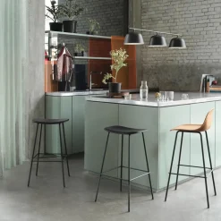 Muuto Bar Stools*Fiber Tube Bar Chair 75 Cm, Black
