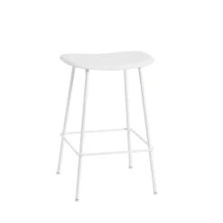Muuto Bar Stools*Fiber Tube bar chair 65 cm, White