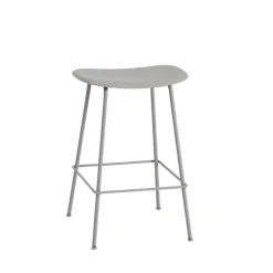 Muuto Bar Stools*Fiber Tube bar chair 65 cm, - Grey