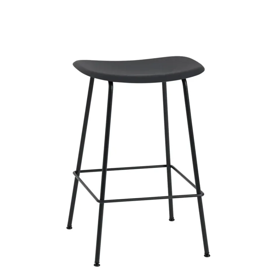 Muuto Bar Stools*Fiber Tube bar chair 65 cm, Black