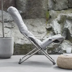 Fiam Seating*Fiesta Soft sun lounger, Fabric -aluminium frame Grey