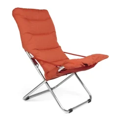 Fiam Seating*Fiesta Soft sun lounger, Fabric -aluminium frame Orange