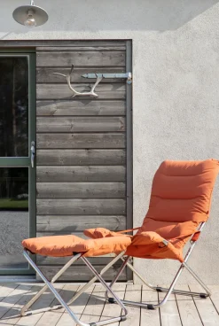 Fiam Seating*Fiesta Soft sun lounger, Fabric -aluminium frame Orange
