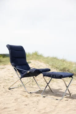 Fiam Seating*Fiesta Soft sun lounger, Fabric navy, aluminum frame Blue