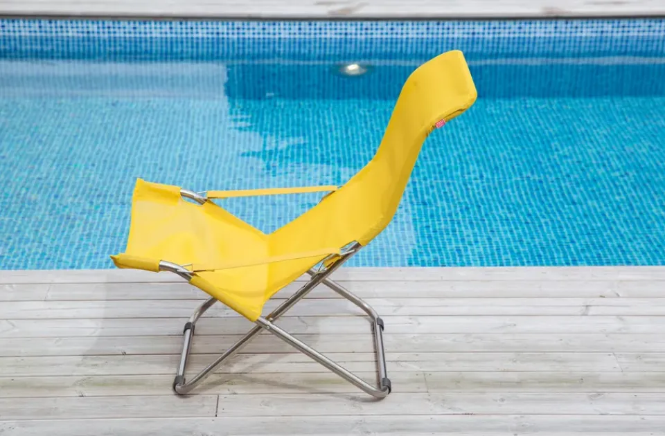Fiam Seating*Fiesta sun lounger, Mustard Yellow