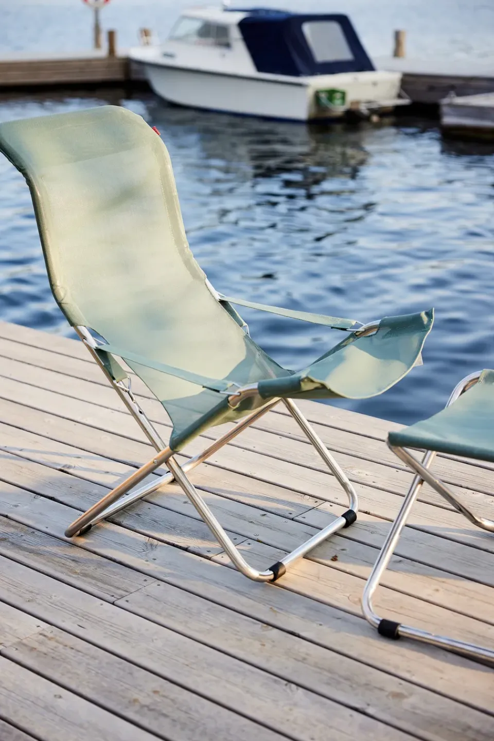 Fiam Seating*Fiesta sun lounger, Sage Green