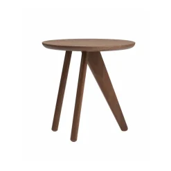 NORR11 Side Tables*Fin side table 40 cm, Dark smoked oak Brown