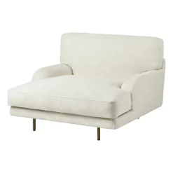 GUBI Armchairs & Footstools*Flaneur lounge chair, Indianskop 15-antique brass Beige