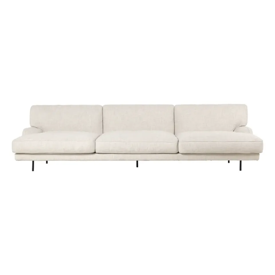 GUBI Sofas*Flaneur sofa 3-seat, Indianskop 15-antique brass Beige