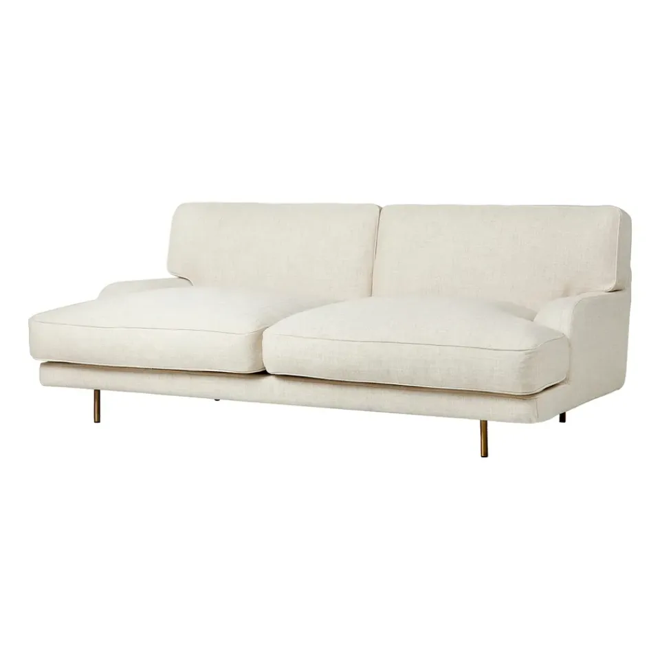 GUBI Sofas*Flaneur sofa 2-seat, Indianskop 15-antique brass Beige