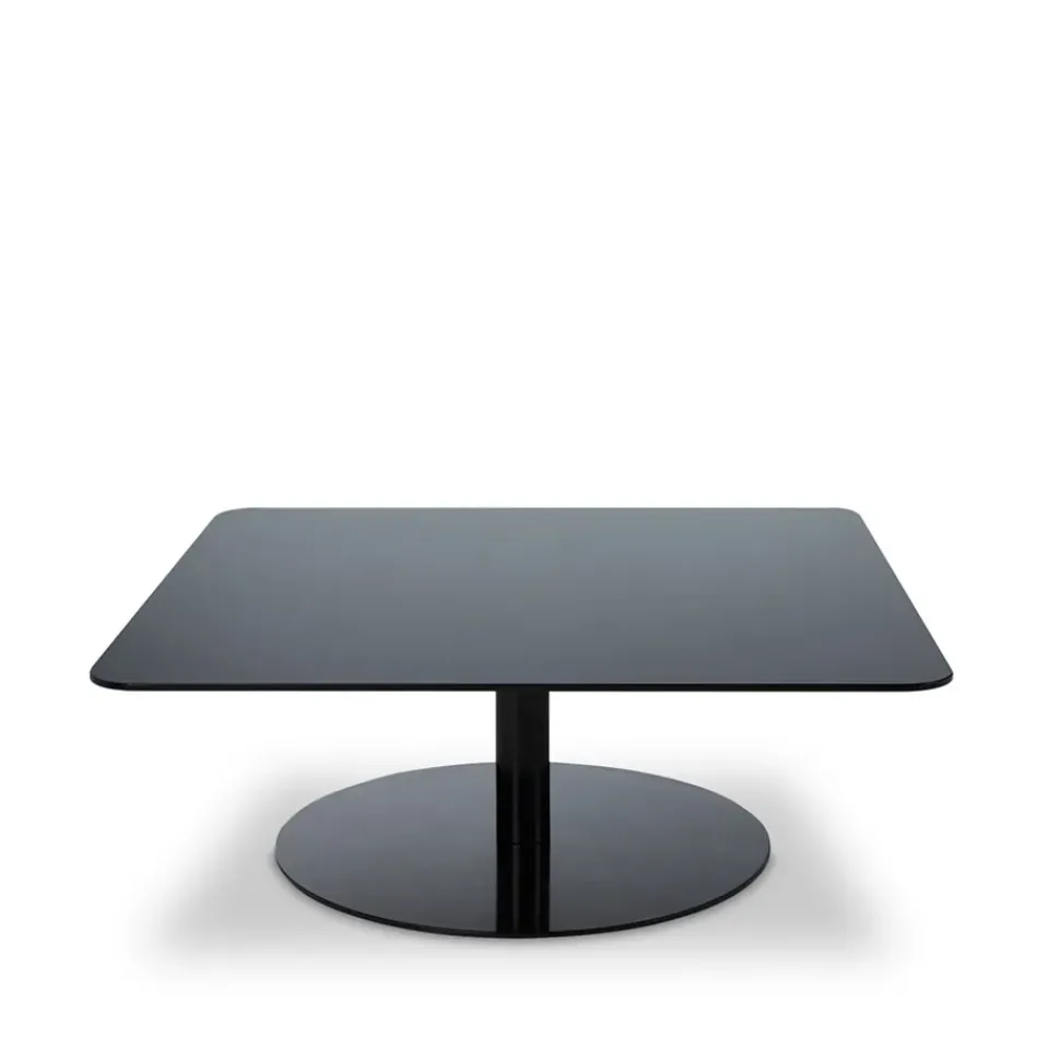 Tom Dixon Coffee Tables*Flash coffee table 80x80 cm, mirror glass- stand Black