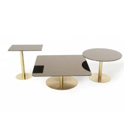 Tom Dixon Side Tables*Flash side table 30x50 cm, mirror glass- stand Black