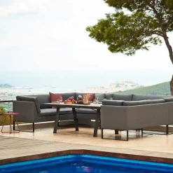 Cane-line Garden Sofas & Garden Benches|Outdoor Lounge Furniture*Flex modular sofa, , left, incl. cushions Grey