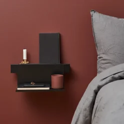 Gejst Shelves & Shelving Systems*Flex Rail magnetic rail 40 cm, -stained oack- Black