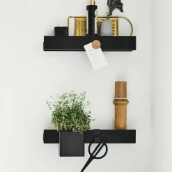 Gejst Shelves & Shelving Systems*Flex Rail magnetic rail 40 cm, -stained oack- Black