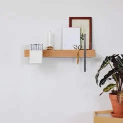 Gejst Shelves & Shelving Systems*Flex Rail magnetic rail 60 cm, Oak- White