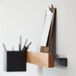 Gejst Shelves & Shelving Systems*Flex Rail magnetic rail 60 cm, oak- Black