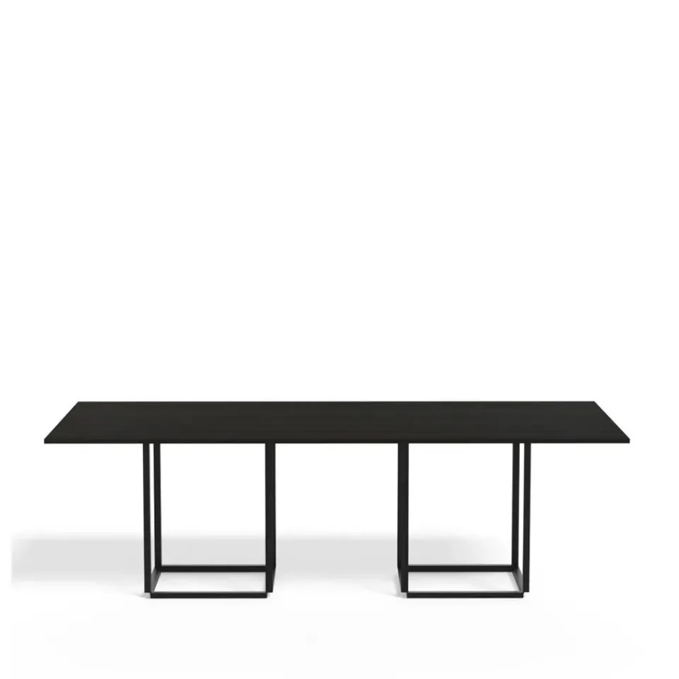 New Works Dining Tables*Florence rectangular dining table, ash. stand Black
