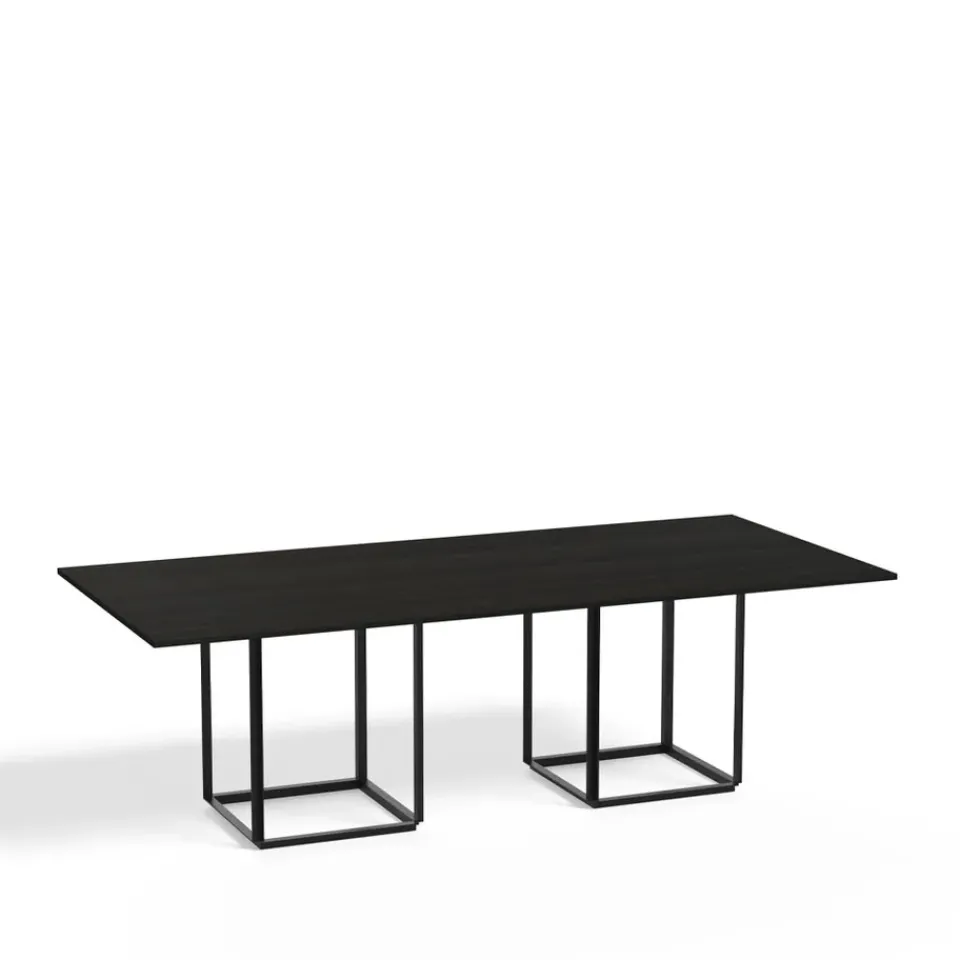 New Works Dining Tables*Florence rectangular dining table, ash. stand Black
