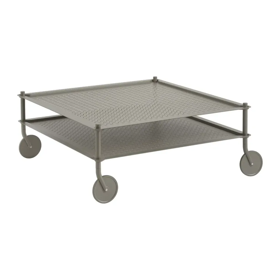 Muuto Table For Outdoor Use|Outdoor Lounge Furniture*Flow coffee table 95x95 cm, Taupe Beige