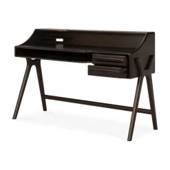 Ethnicraft Desks*Flow desk, Rose mahogany, 140x55 cm Brown