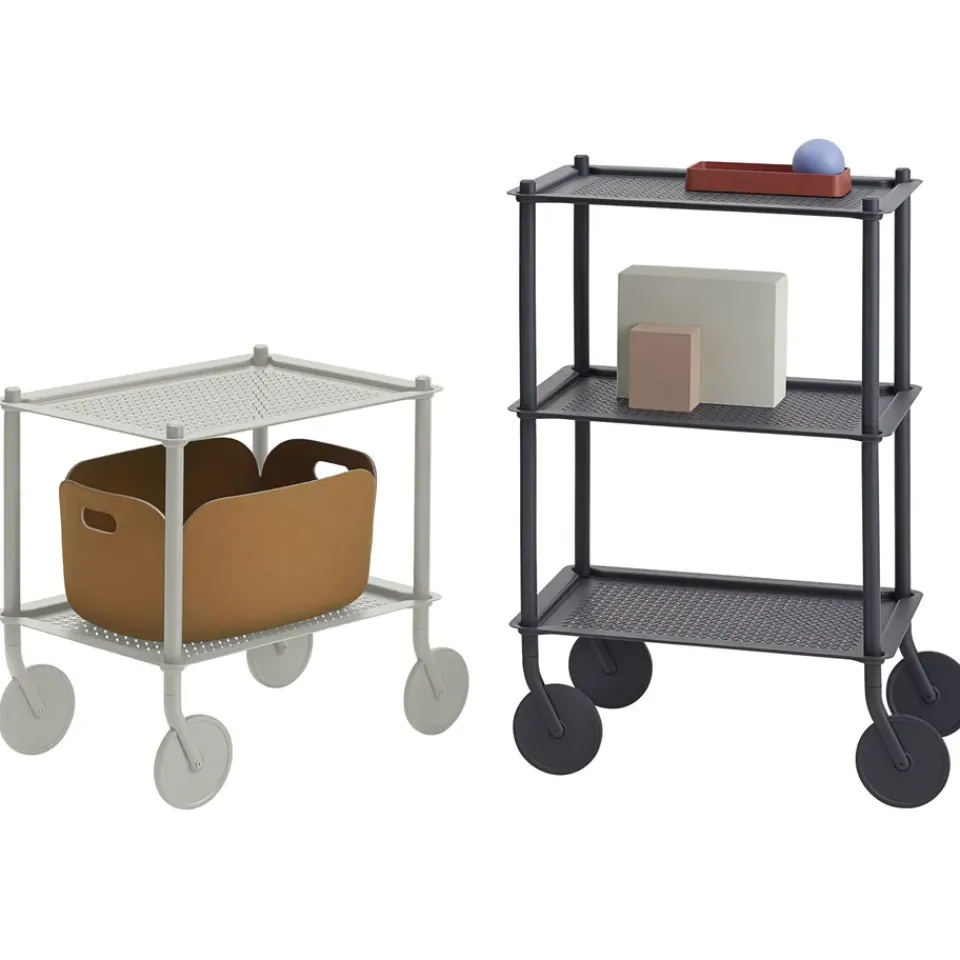 Muuto Serving Trolleys*Flow 2-layer trolley 57 cm, Grey