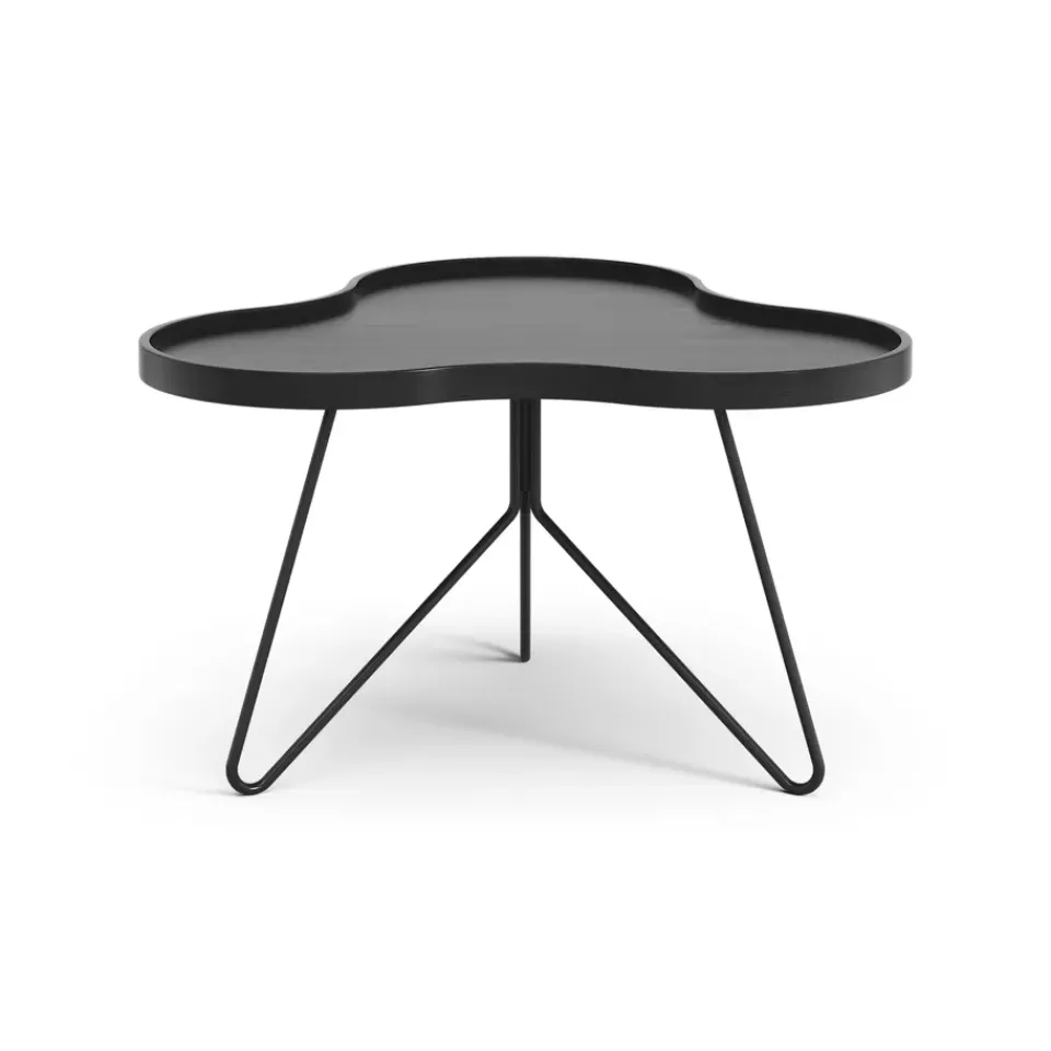 Swedese Coffee Tables*Flower mono table 62x66 cm, H39 cm Ash glazed Black